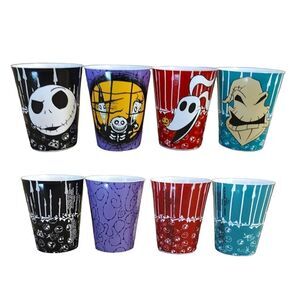 The Nightmare Before Christmas Set of 4 Reusable 1.5oz Shot Cups NWT